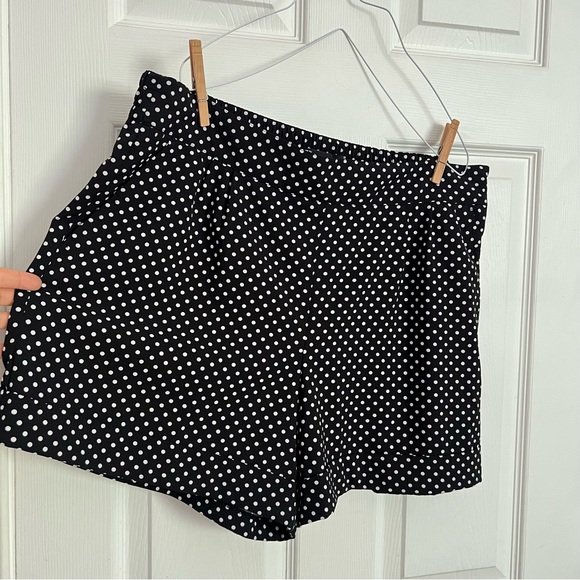 7th Avenue | Suiting Polka Dot Shorts Rolled Hem Size 18 - Picture 4 of 7